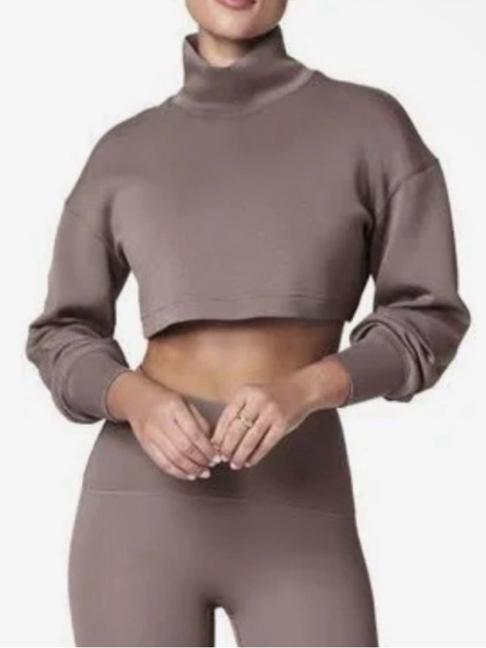 NWT Spanx Brushed AE Bolero Crop Top in Smoke Size XS Women